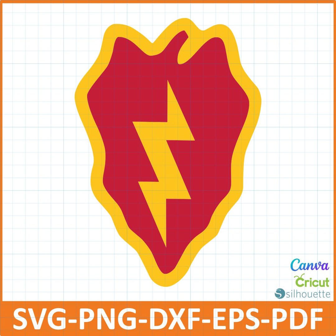 US Army 25th Infantry Division Insignia With Digital Design.perfect for ...
