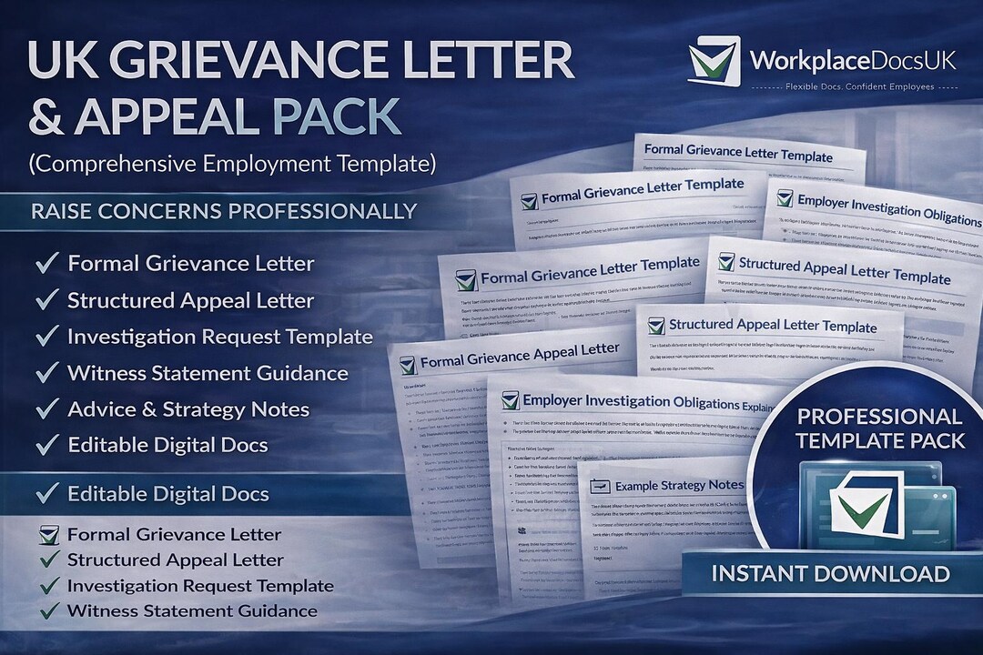 UK Grievance Letter Template + Example | Professional Workplace ...