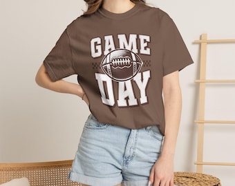 Camiseta Retro Game Day, estilo vintage, con estampado desgastado, de la colección universitaria, cómoda y cómoda.