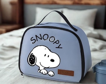 Peanuts Insulated Lunch Bag, Large Capacity Thermal Picnic Tote