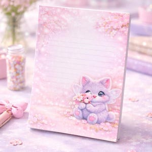 Notizblock A6 Notepad Sammelblock Flower