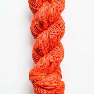 Hand-dyed Merino Yarn | Fingering Single-Ply | "Polygraph" (Red)