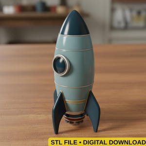 Vintage Rocket Ship - Etsy