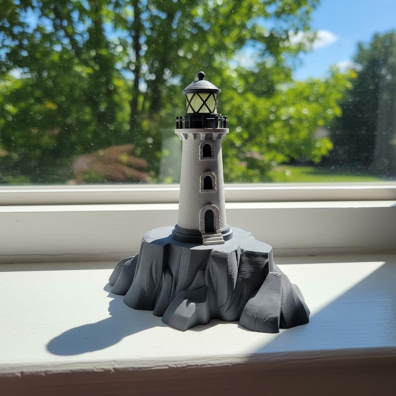 Lighthouse 3D STL File | Coastal Beach Decor | Nautical Miniature Gift ...