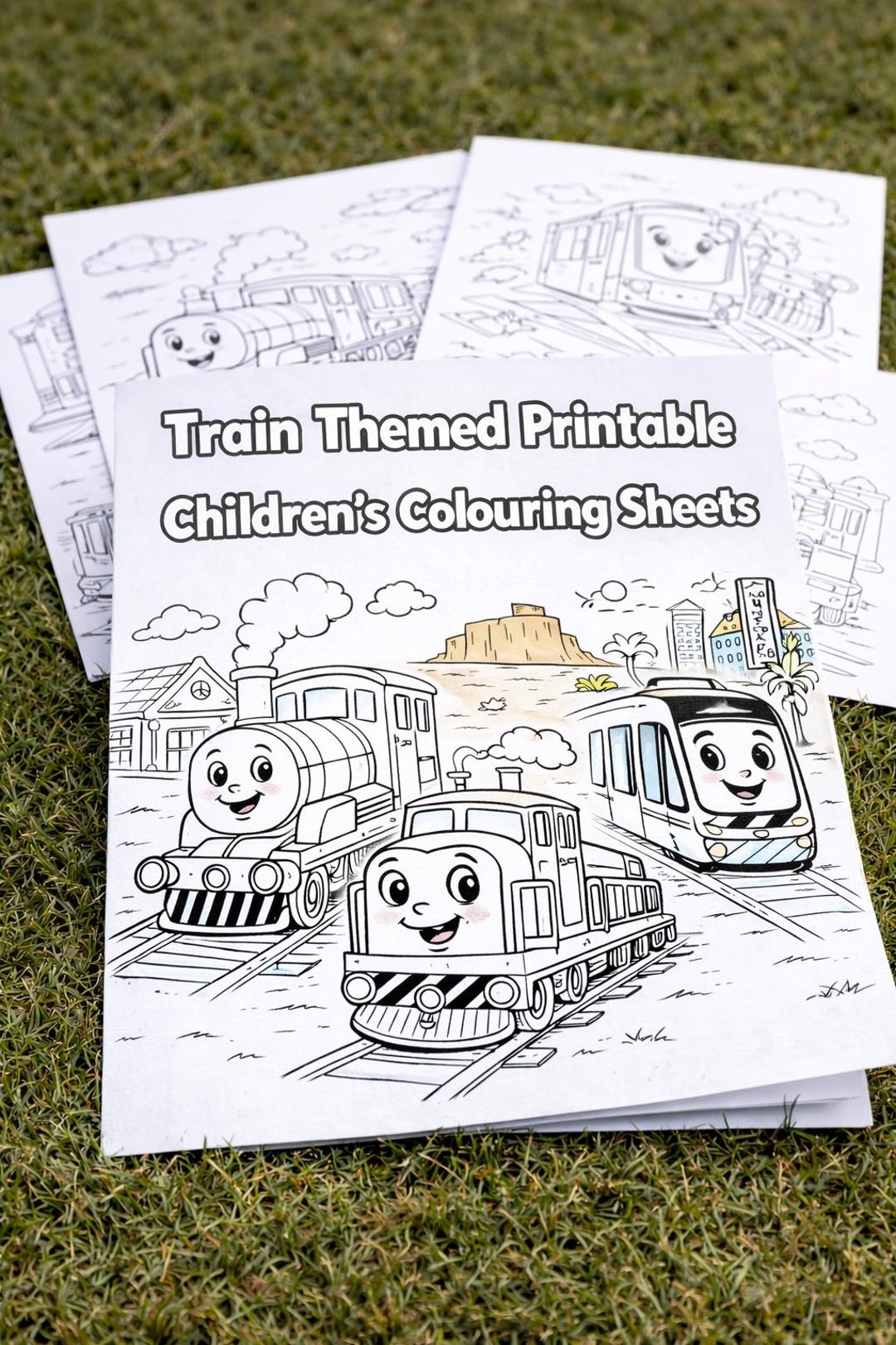 Train Coloring Pages – 9 Kids Printable Activity Sheets (PDF Download ...