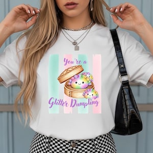 PNG Glitter Dumpling Bundle, Söt Kawaii Dumpling PNG, Pastell Regnbåge Sublimering, Barntröja Grafik, Squishy Tecknad Clipart Direkt Nedladdning