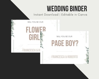 Greenery Wedding Invitation Suite Template (Instant Download)