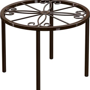 Hochleistungs-Metall-Blumenstand, runder Indoor-Outdoor-Topfhalter