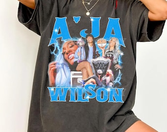 Comfort Colors AJA WILSON Bootleg Shirt, Aja Wilson Retro Tees