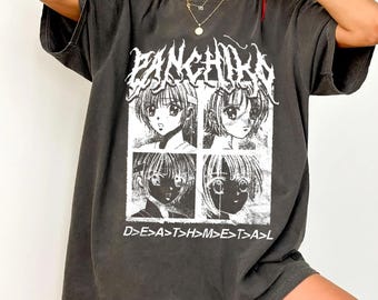 Comfort Colors Panchiko Tee, Anime Manga Death Metal Design