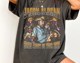 Comfort Colors Jason Aldean Songs About Us Tour 2026 T-Shirt