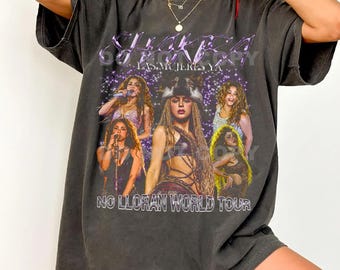 Comfort Colors Shakira No Lloran World Tour Graphic T-Shirt