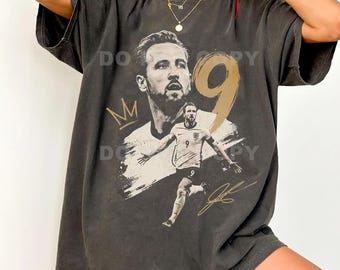 Comfort Colors Harry Kane England Footballer Graphic T-Shirt