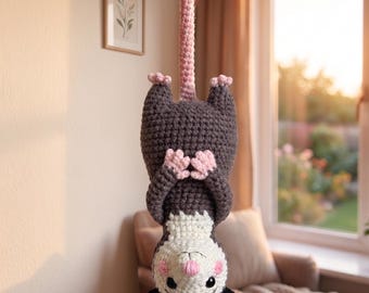 Waffles den hängande opossumen virkmönster | Realistisk amigurumi opossum PDF | Alternativ med syfötter, virkdesign för opossum