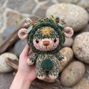 Mushroom Forest Creature Crochet Pattern, Fantasy Amigurumi Spirit, Nature-Themed Boho Nursery Decor, Handmade Celestial Fairy Doll