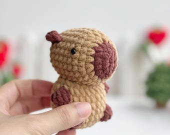 Virkmönster för fickkapybara · NO-SEW Amigurumi gosedjursdocka - handledning för DIY + 2 bonusgåvor ingår