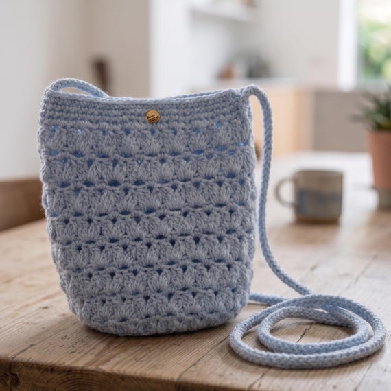 Bohemian Style Crossbody Bag Crochet Pattern - Textured Summer Bag Tutorial PDF - Beginner Friendly - Moroccan Vibe Purse - Gift for Maker