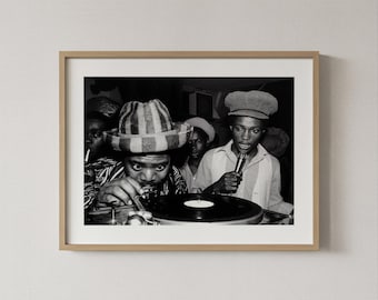 Jamaican Culture: Framed Photography, Vintage Wall Art, Framed Prints, Music Poster, Black and White Prints, Home Decor, Wall Art Prints