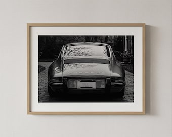 Porsche 911: Framed Photography, Porsche Poster, Framed Wall Art, Black and White Prints, Home Decor