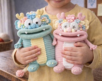 Sausage Dragon Crossbody Crochet Pattern PDF, Cute Long Animal Bag Tutorial, Amigurumi Shoulder Purse DIY Gift
