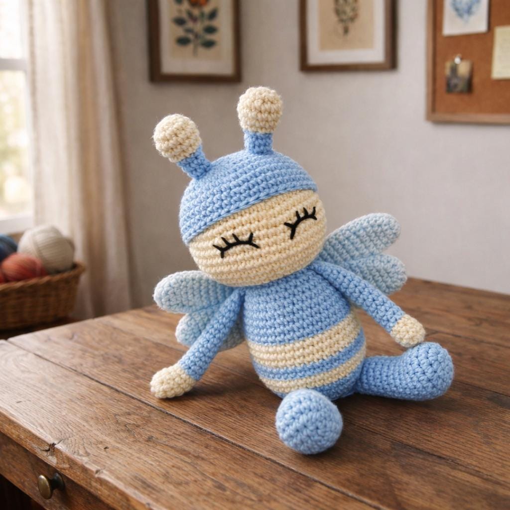 Honeybloom Bee Crochet Pattern PDF, Cute Amigurumi Bee Plush Toy DIY ...