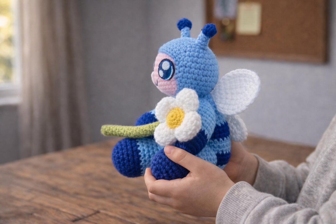 Bee Doll Amigurumi Crochet Pattern PDF, Cute Bumblebee Kid Plush Toy ...