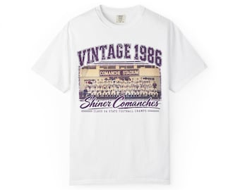 Vintage 1986 State Champions Shirt Shiner Comanches