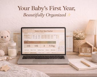 Baby Tracker – Newborn Sleep & Feeding Log, Baby Daily Tracker, First Year Baby Log