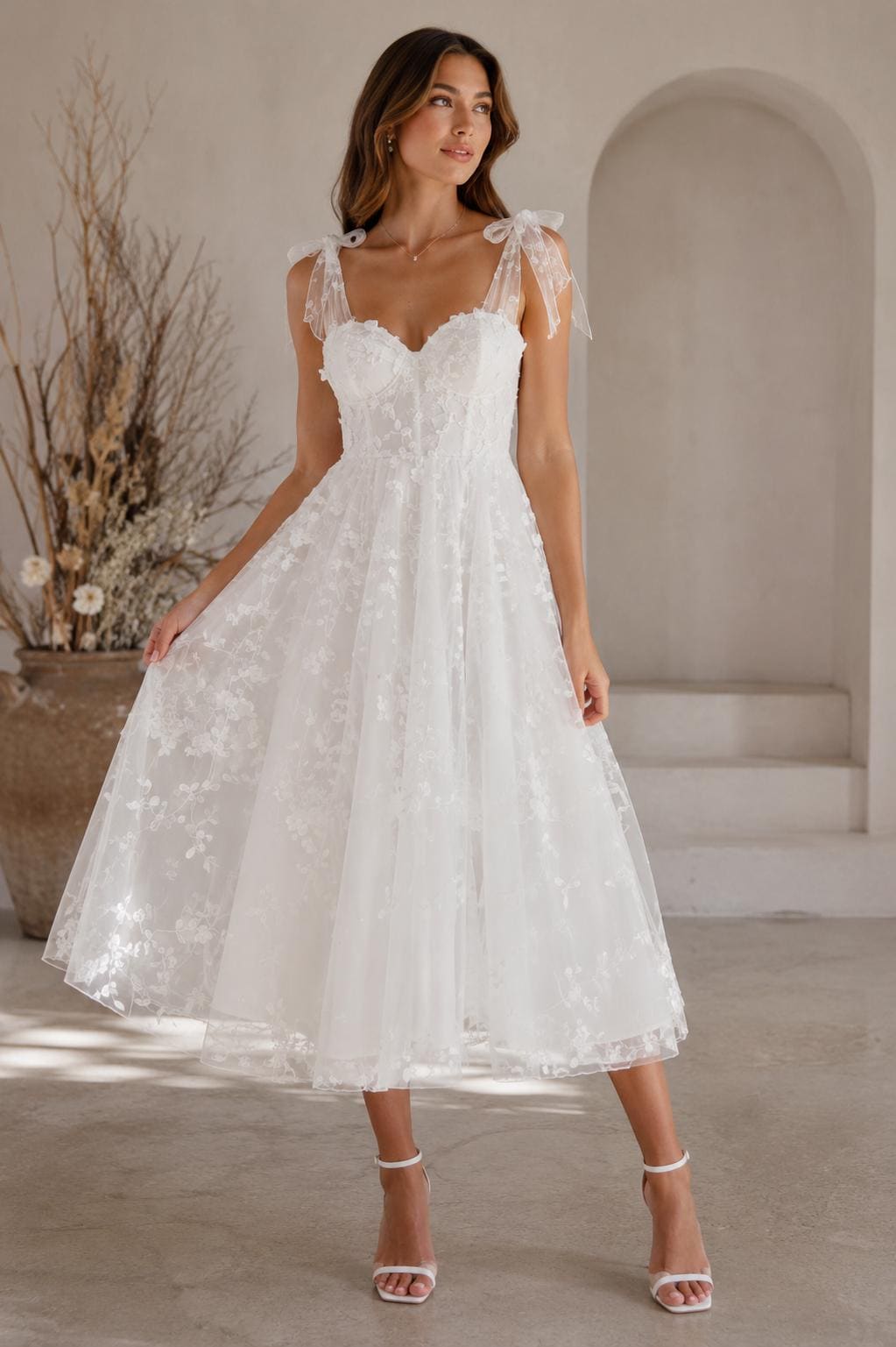Lace Strapless White Dress - Etsy