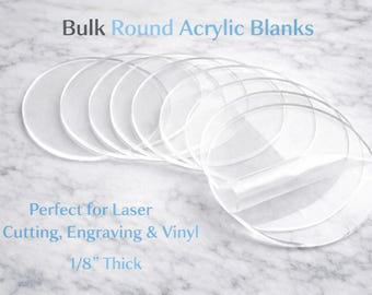Ronde acrylblanks | Bulk cirkelvormige acrylschijven | Acrylblanks in aangepaste kleur | Gravure en vinyl craftbenodigdheden | Doe-het-zelf