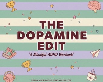 Dopamin Adhd Arbeitsheft | Digitales PDF Journal | Neurodianer Buchplan | GoodNotes Vorlage | Achtsame Kreativität | Sofortdownload