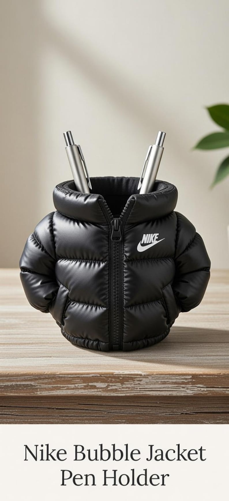 3D Printed Puffer Jacket Pen Holder – Mini Desk Organizer, Sneakerhead Gift image 4