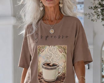 Espresso art style t-shirt