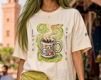 Espresso art style t-shirt