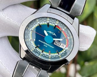 Montre à quartz vintage Seiko Alba, alias ovale Racer Dial, Japon V743-5A10