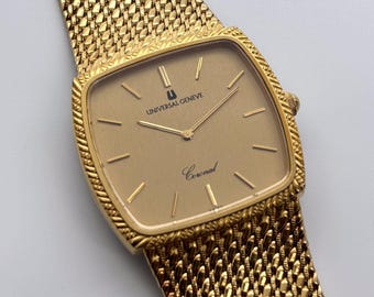 Rare Vintage Universal Geneve Coronal Cobra Shape Swiss Men Quartz Watch 517401
