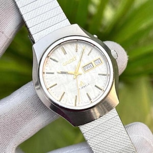【希少・精度良好】ORIENT クリスタル 27石 ビンテージ自動巻き時計 JA-0094| オリエント クロノエース 27石 オートマチック 自動巻き