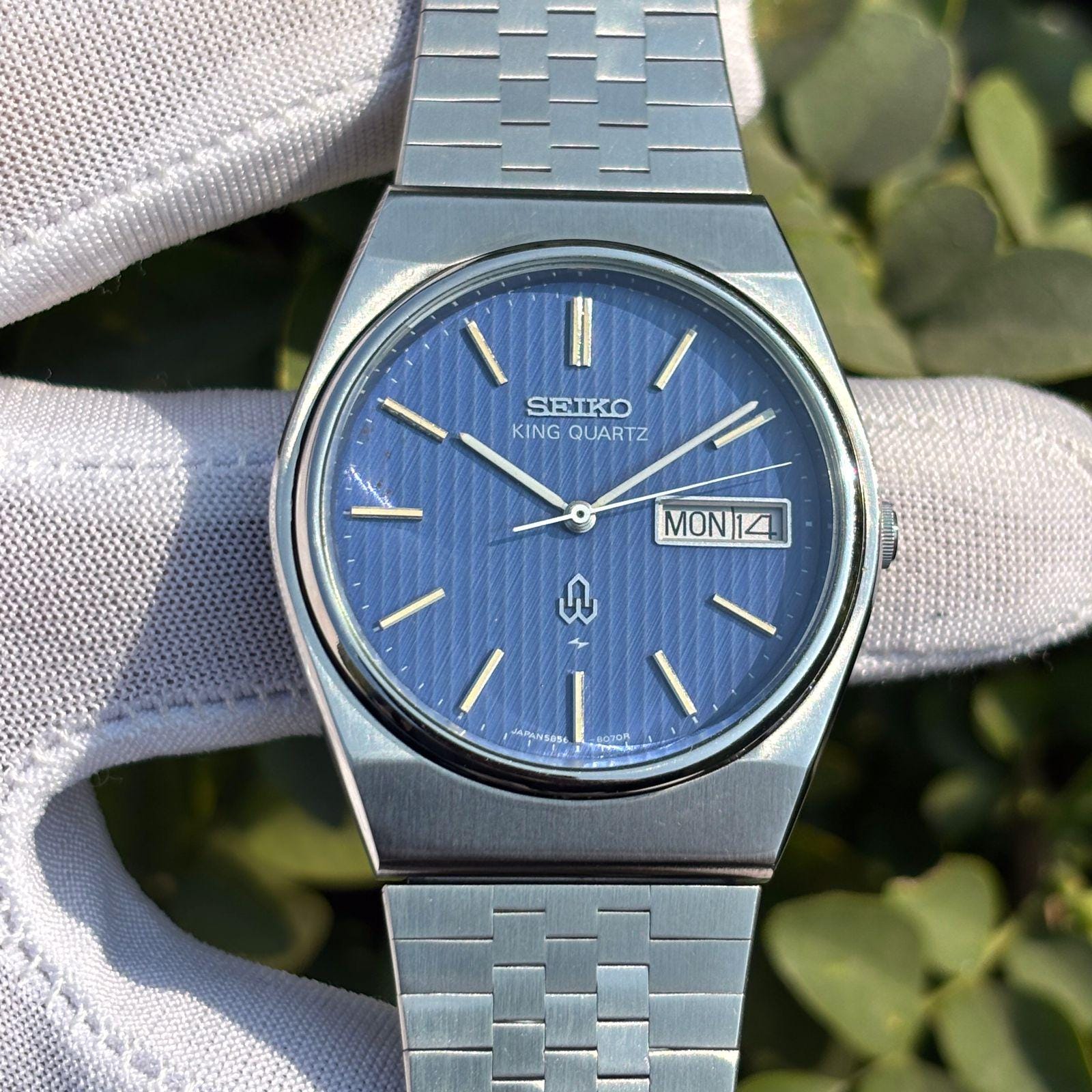 Blue King Quartz Seiko - Etsy