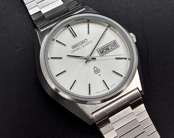 Vintage Seiko Grand Quartz JDM Sunburst Dial Original Japan Men Watch 4843-8040