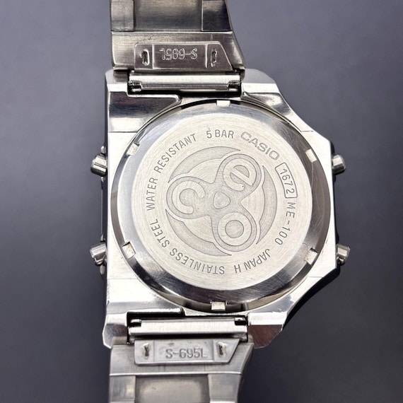 Vintage Casio Meta Third Eye Digital Data Bank Japan Men Watch ME