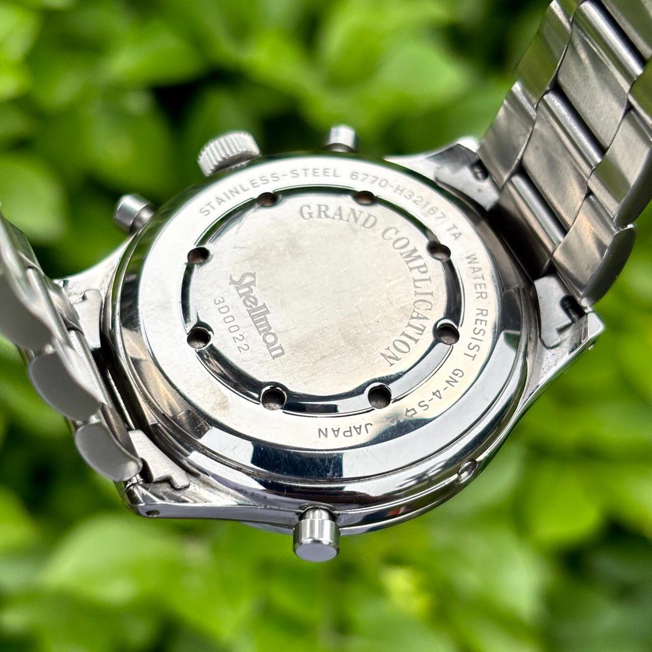 Vintage Shellman Grand Complication Moon Phase Chronograph Japan