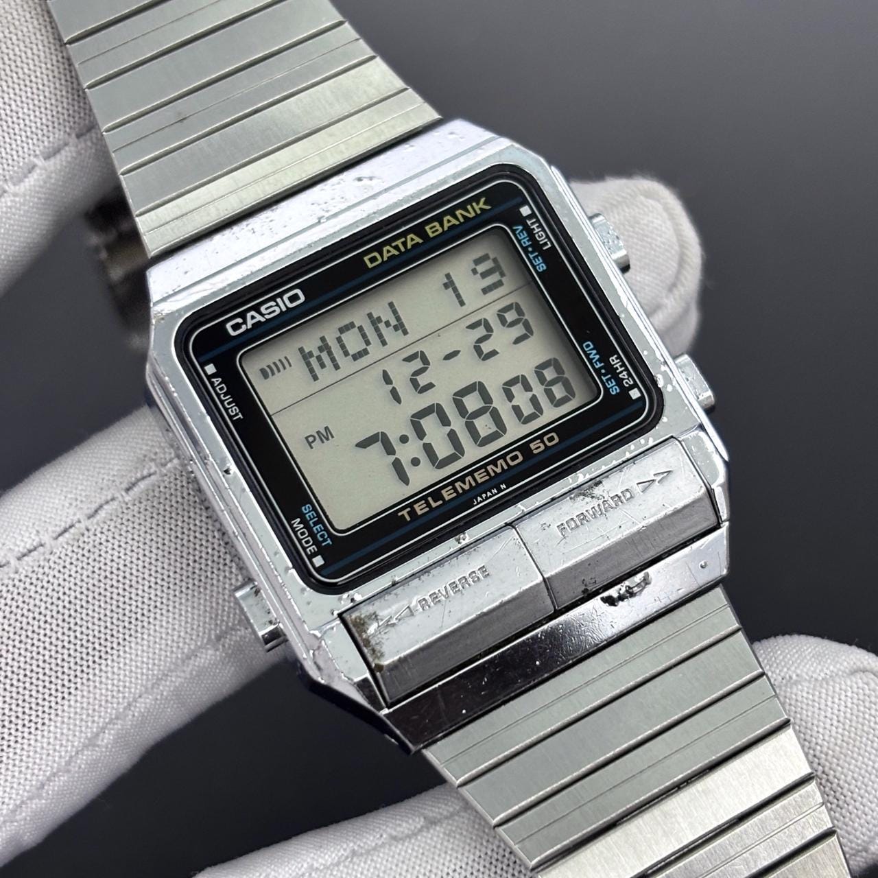 Vintage Casio DB-500 Digital Data Bank Telememo 50 Japan Made Men