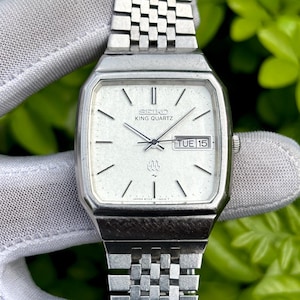 【SEIKO】KING QUARTZ キングクォーツ ヴィンテージ腕時計 Seiko king quartz - Etsy 日本