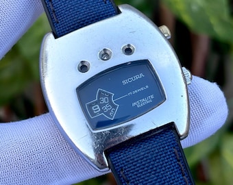 Montre homme suisse Sicura Volta Instalite électrique numérique à heures de saut manuelle