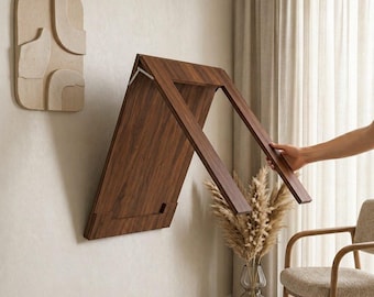 Tavolo pieghevole a parete, tavolo salvaspazio per sala da pranzo e cucina, scrivania a scomparsa, personalizzabile, tavolo pieghevole per stanze piccole