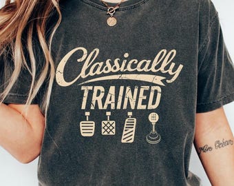 Comfort Colors® Funny Car Shirt, Classically Trained Manual Transmission Stick Shift Driver Tee