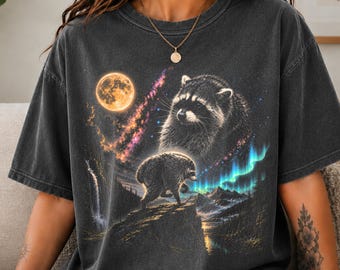 Jimothy Raccoon Shirt, Viral Seattle Feral Legend Comfort Colors Tee, Retro Jimothy Moon Graphic Tshirt, Round King  Cottagecore Animal Tee
