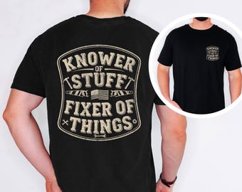 Camiseta Comfort Colors® para mecánicos, camiseta para el que sabe de cosas y arregla cosas, camiseta divertida para papás mecánicos, regalo del Día del Padre para papá, camiseta para manitas.