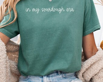 Women's Baking Gift, Baking Lover Tee, Sourdough Starter, Sourdough Crewneck, Homemaker Tee, Kitchen Shirt