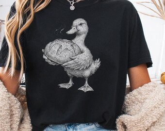 Baking Moms Gift For Bakers, Duck Chef, Sourdough Lover, Funny Baker Gift, Home Baker T-shirt, Women Funny Baking Gift, Baking Lover Shirt